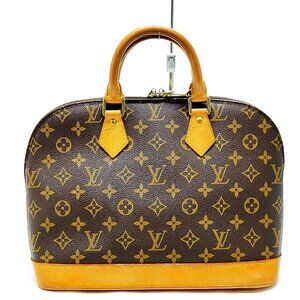 Louis Vuitton Alma Brown Monogram Hand Bag 335-102325